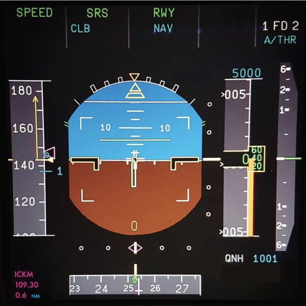 SRS and RWY Modes on the A320 PFD
